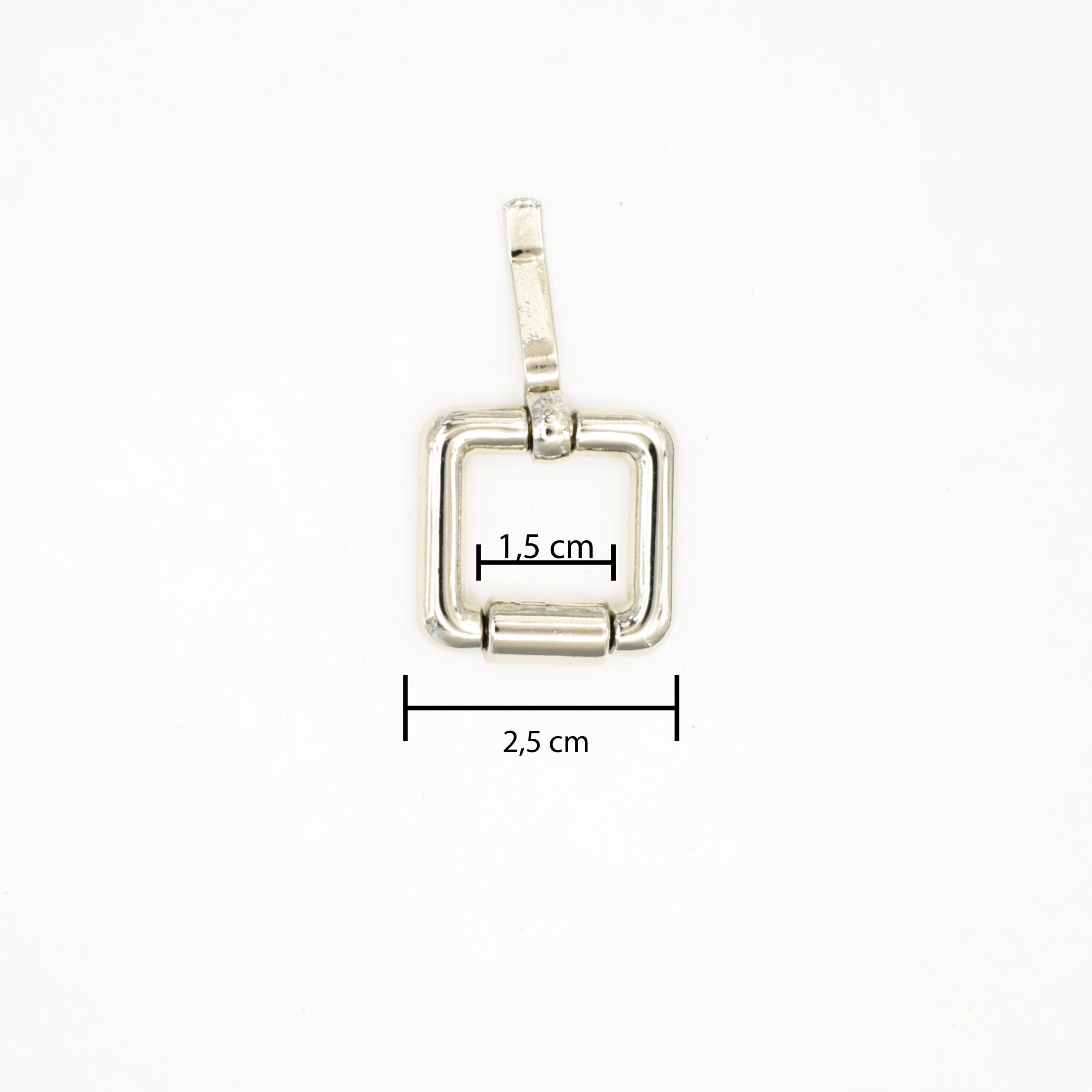 Fibbia a rullo in zama 1,5 cm