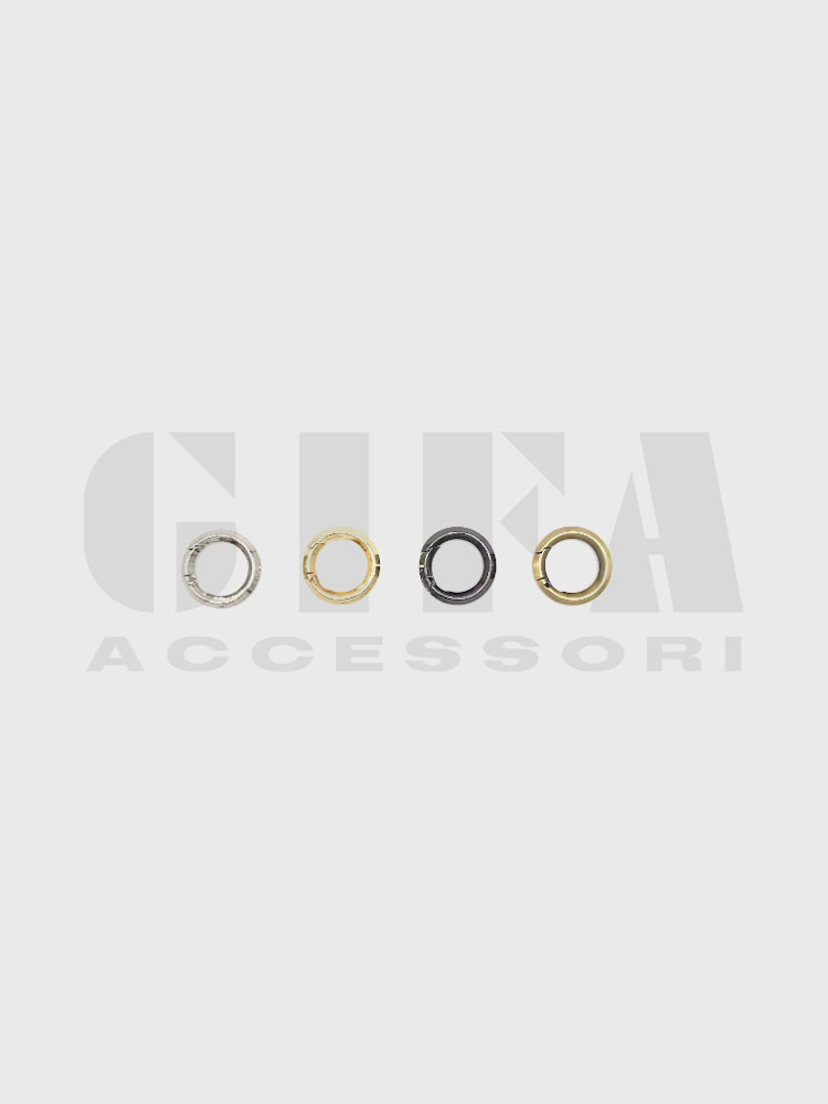 Anello a moschettone 2,5 cm filo quadro