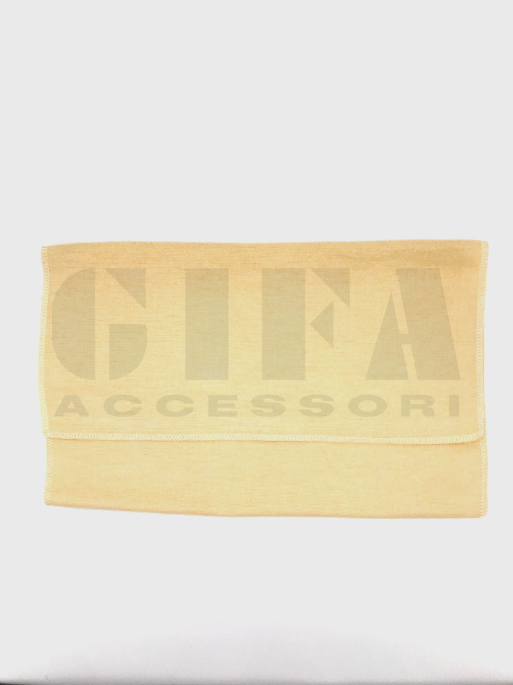 Custodie con pattina in cotone colore beige