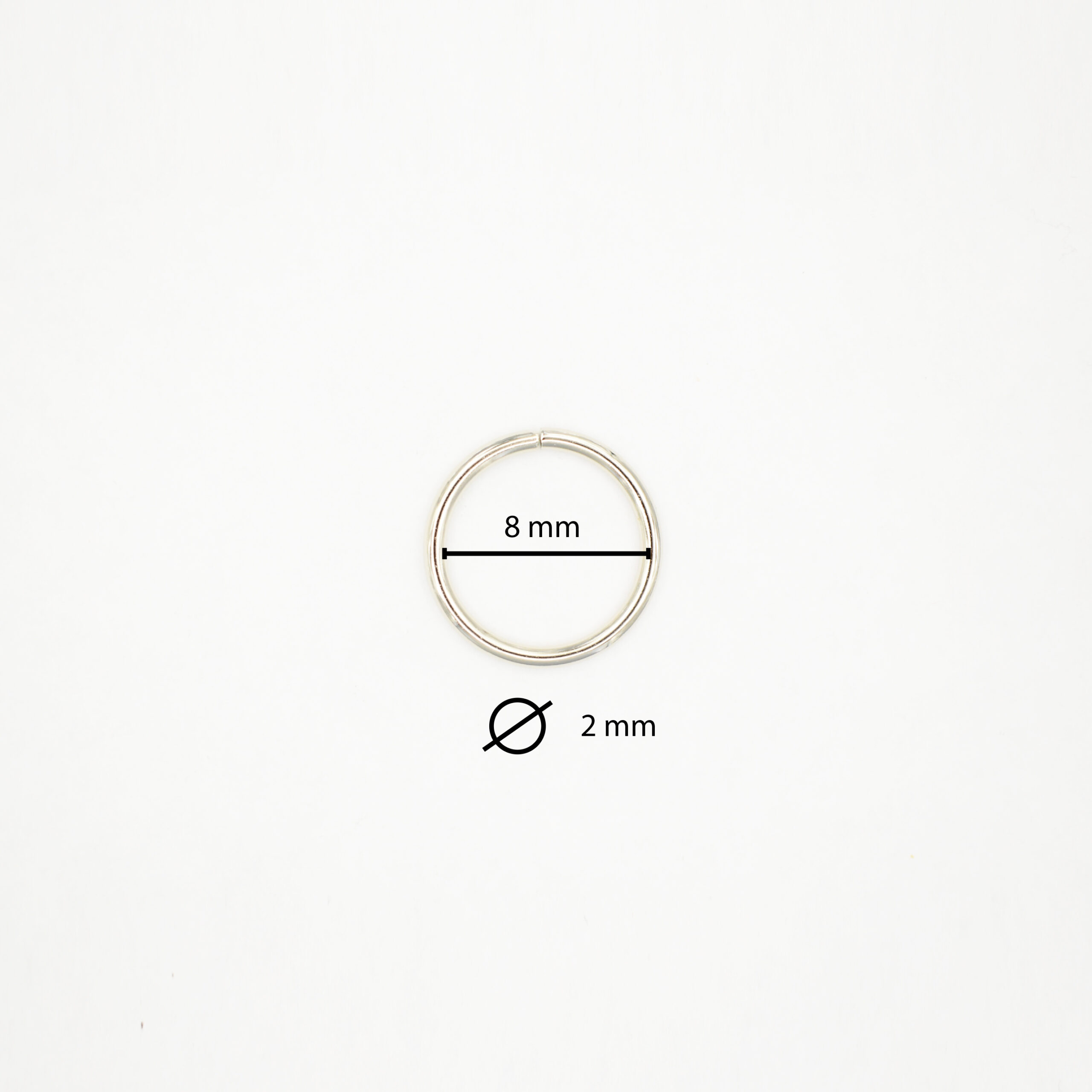 Anelli tondi in ferro spessore 2 mm varie misure