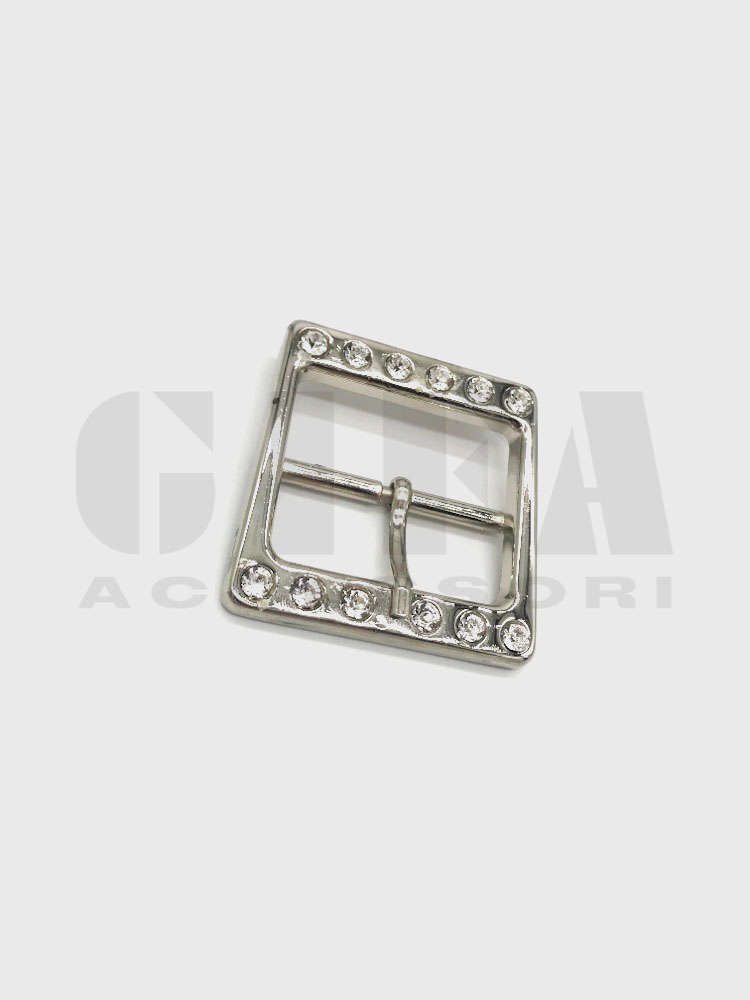 Fibbia con strass cm 4