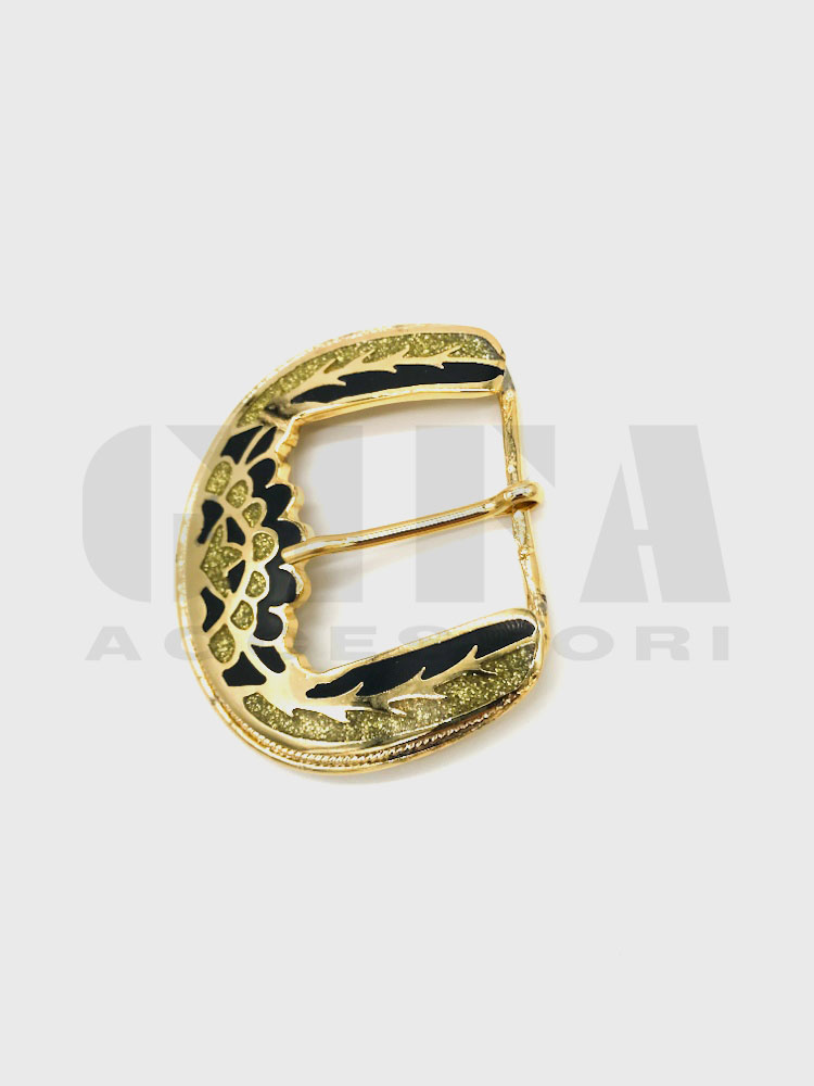 Fibbia per cinture 3 cm smaltata