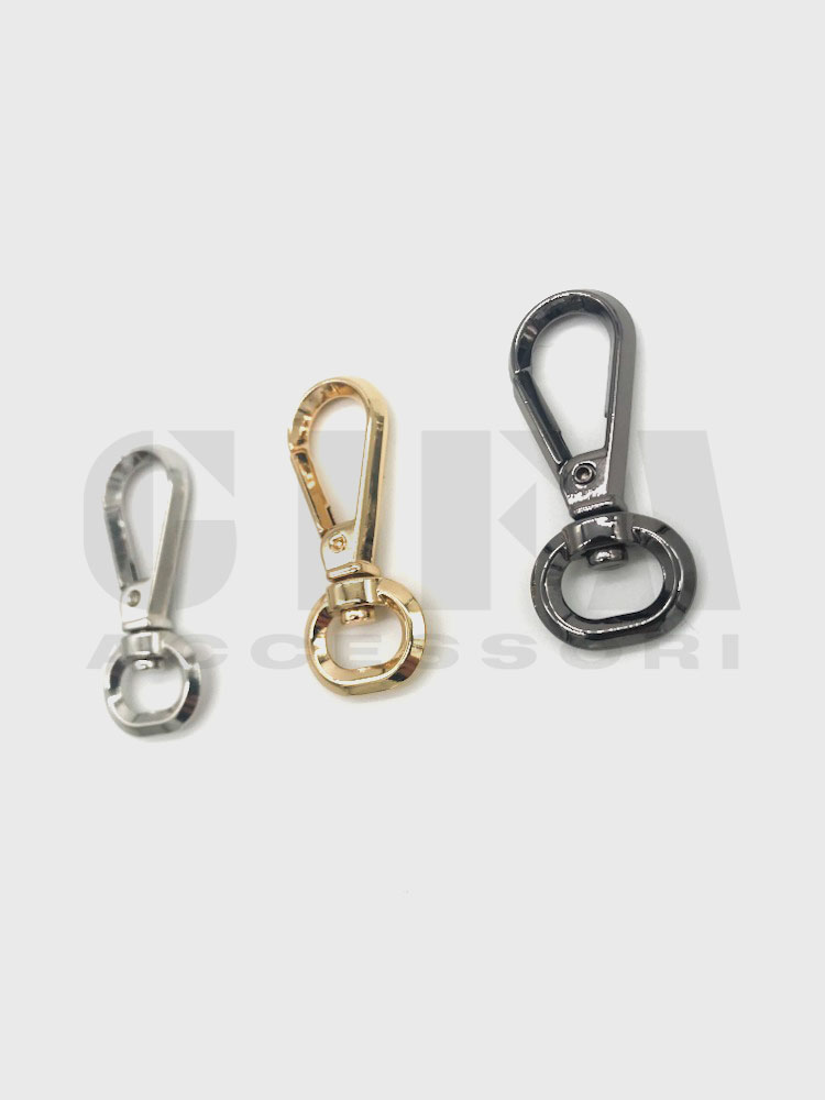 12 Mini Moschettoni In Metallo - Piccoli E Leggeri Per Portachiavi, Campeggio E Attività Outdoor - Foto 3