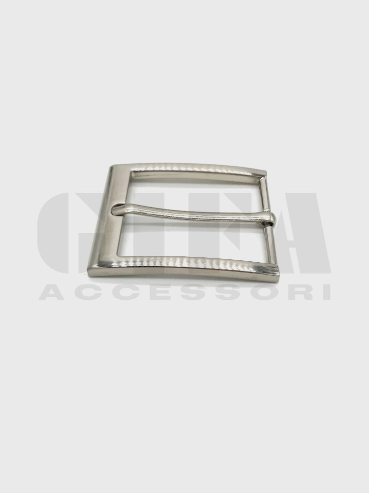 Fibbia 3,5 cm nikel spazzolato art 694/35 - immagine 3