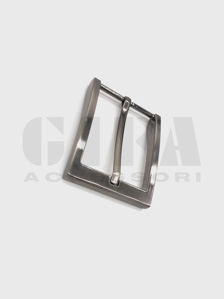 Fibbia 3,5 cm canna di fucile spazzolato art 689/35