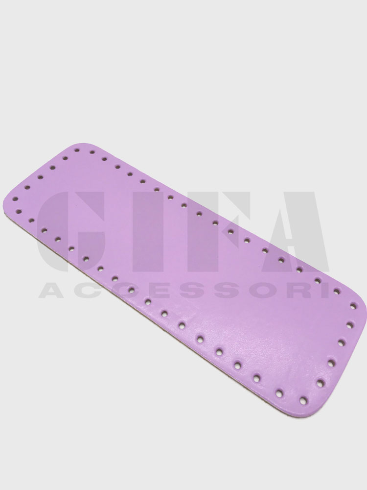 FONDO PER BORSA RETTANGOLARE ECOPELLE 28X10 LILLA