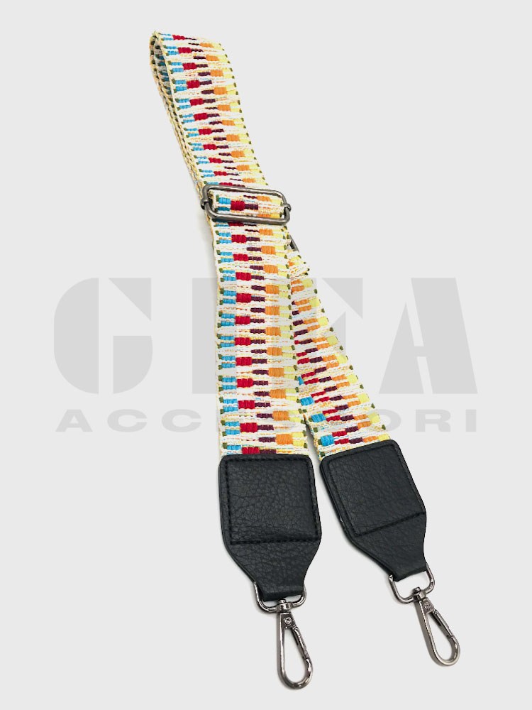 Tracolla Borsa Larga 5 Cm Regolabile - Cinghia Nylon Multicolore Stile Bohémien, 75-135 Cm, Adatta A Borse A Mano, Tracolla E Viaggio