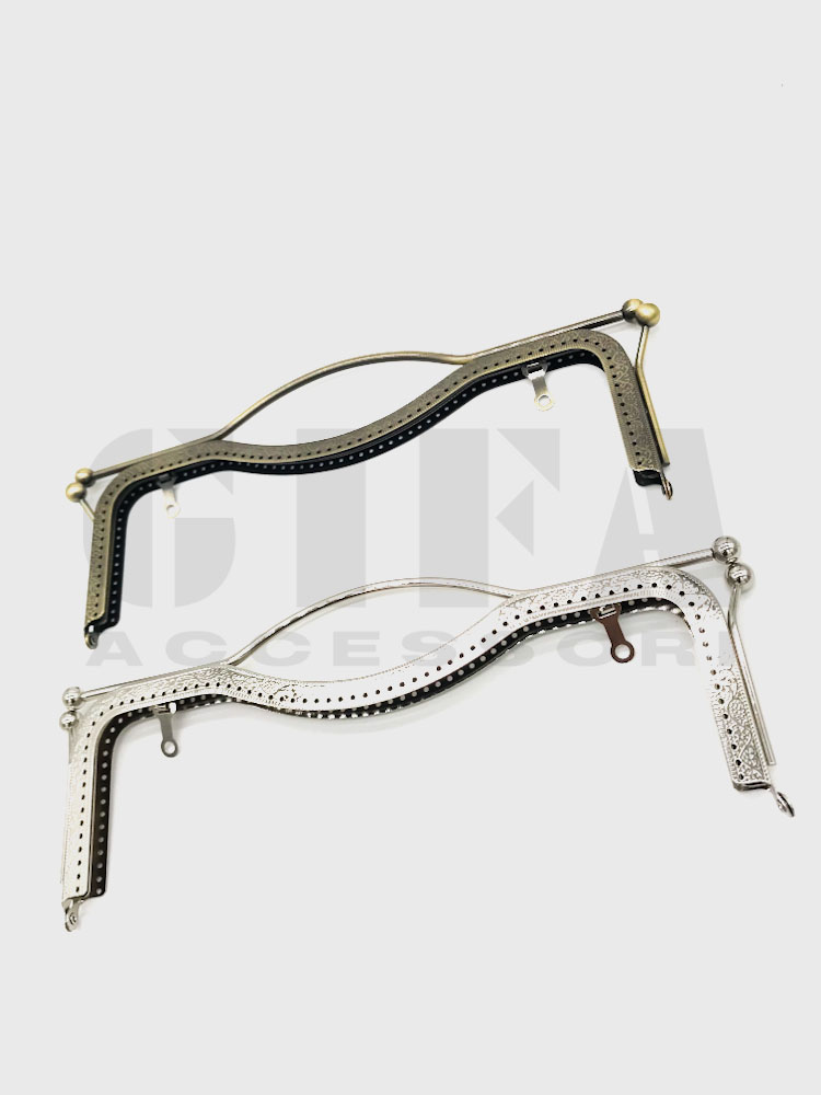 Clic clac per borse con manico e fori cm 27 x 9,5