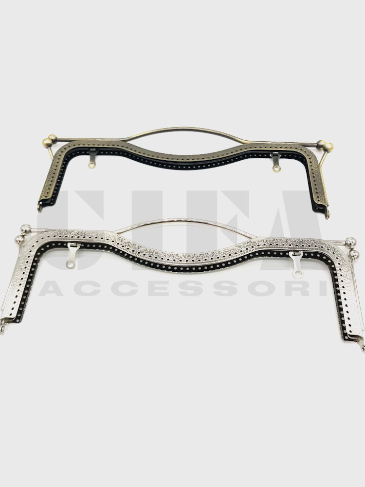 Clic clac per borse con manico e fori cm 27 x 9,5
