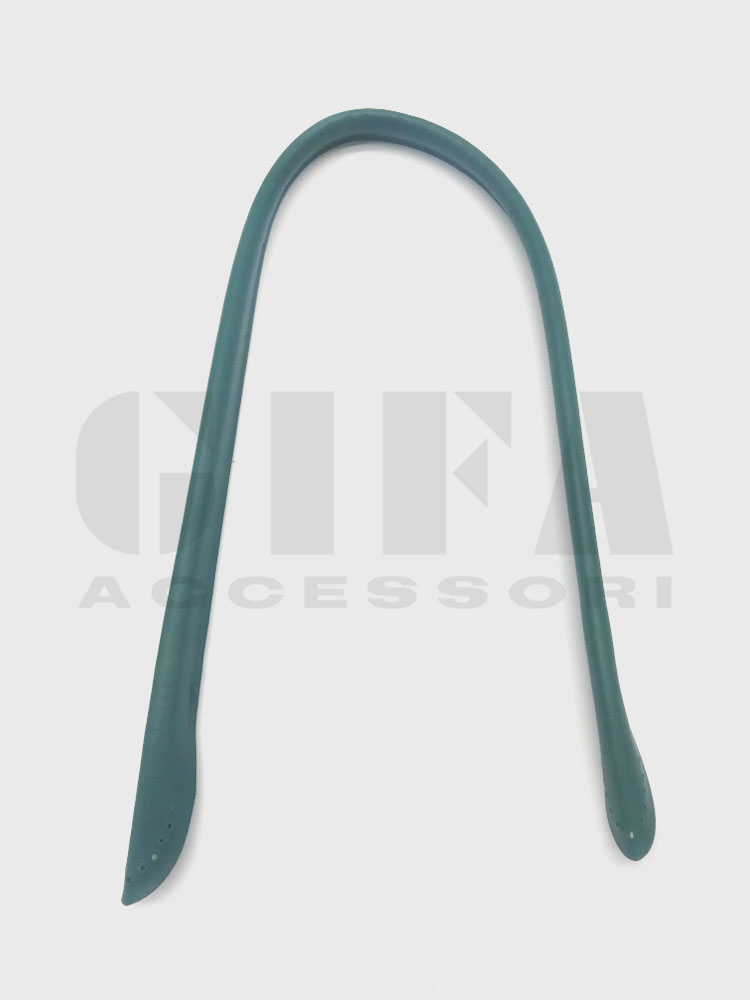 Manici per borse con fori in ecopelle cm 60 verde