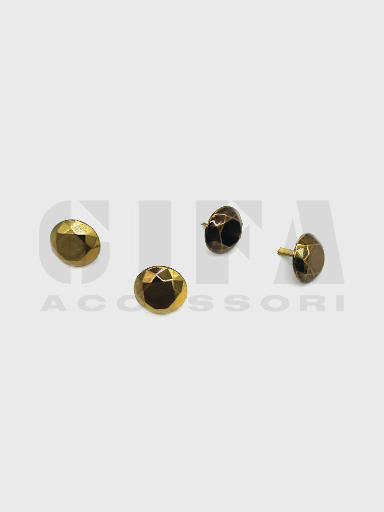 Borchia diamantata con alette bronzo art A/42516