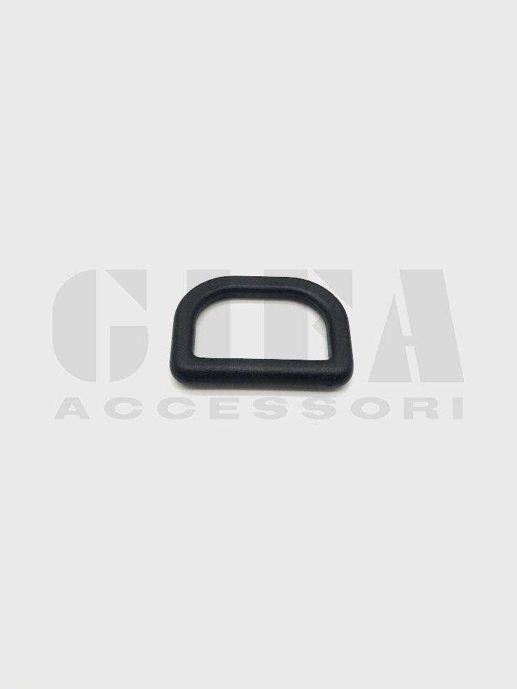 Mezzo anello in plastica Nero 3 cm
