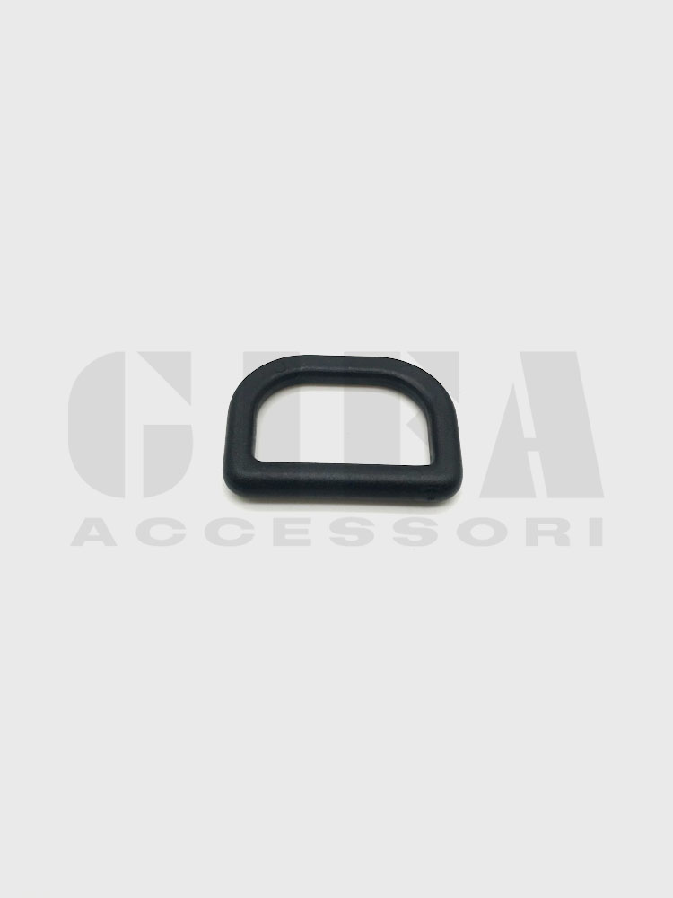 Mezzo anello in plastica Nero 3 cm