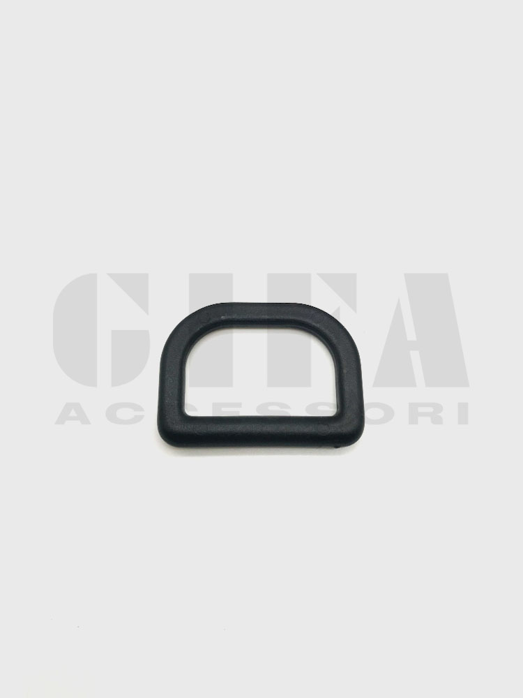 Mezzo anello in plastica Nero 3 cm