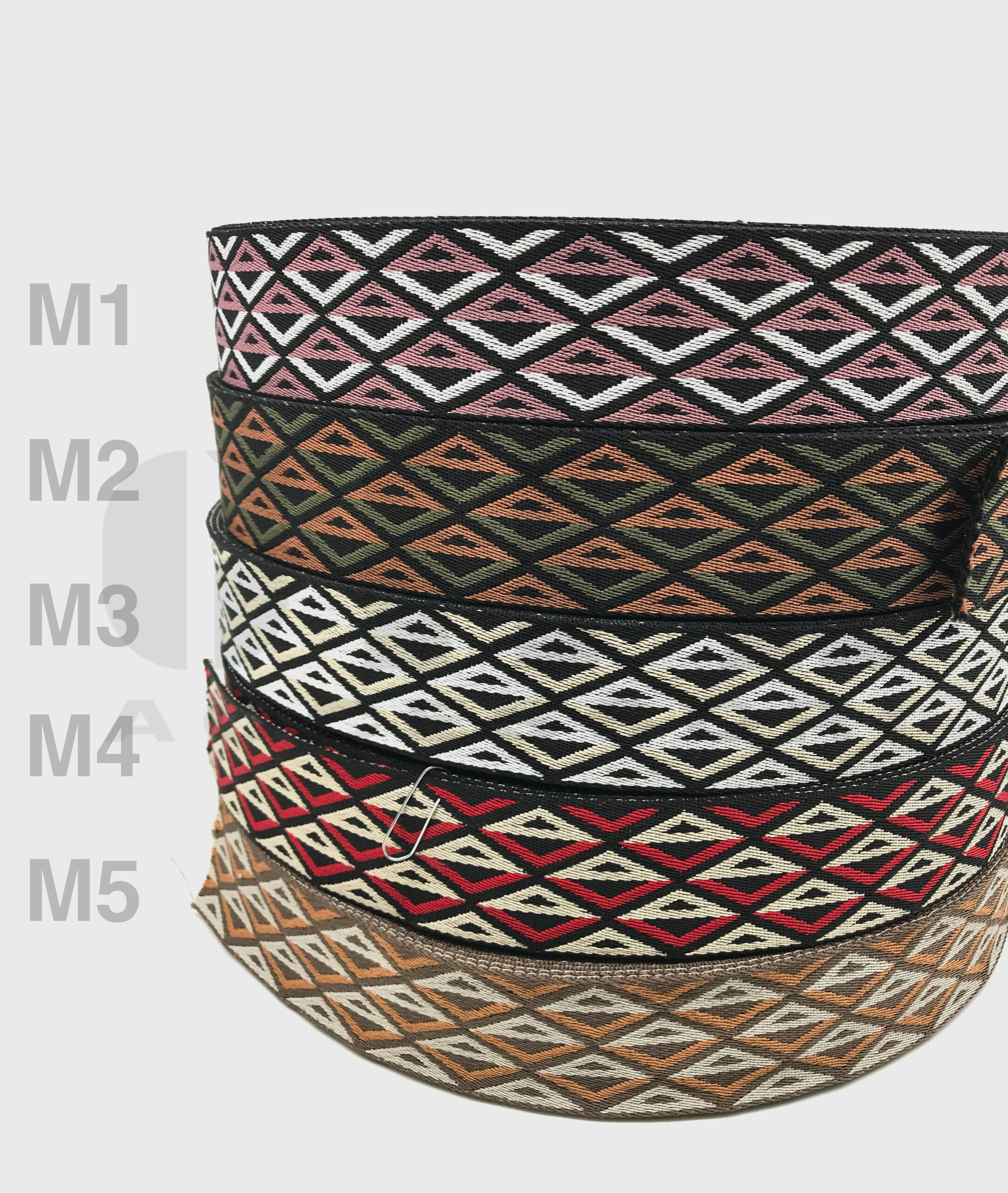 Nastro in cotone poliestere Denver cm 5 al mt