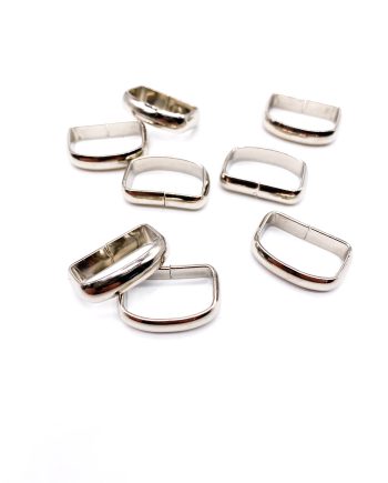 Passanti in ferro modello alto 20 x 12 x 6 da 2 cm Nichel