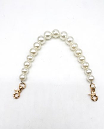 Manico di perle avorio e moschettoni Oro 33 cm art 841833