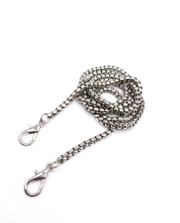 Tracolle in catena 120 cm Nichel art 844704