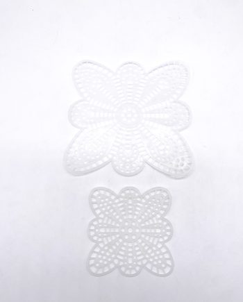 Rete canvas sagomata 8,5 cm e 14 cm confezione da 2 pz art 843233