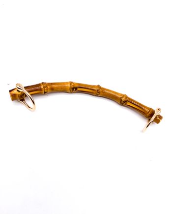 Manici in bamboo bassi 16 x 4 cm completi di attacchi oro art 841393