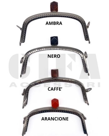 Clic Clac in ferro con sfera colorata 21 cm Nichel