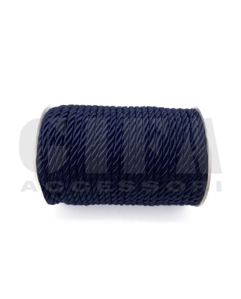 Cordoncino sintetico intrecciato 3 mm x 30 metri colore Blu art. 810561