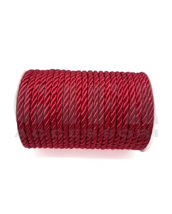 Cordoncino sintetico intrecciato 5 mm x 20 metri colore Rosso art. 810543