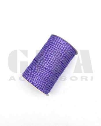 Cordoncino sintetico intrecciato 3 mm x 30 metri colore lilla art. 810560