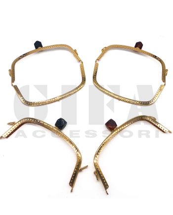 Clic Clac in ferro con sfera colorata 21 cm Oro