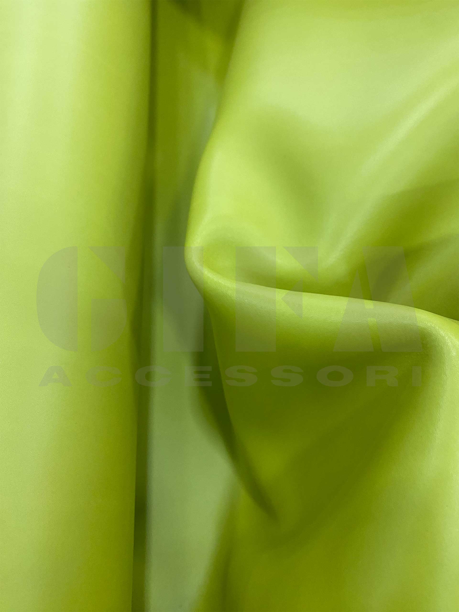 Pelle di crosta stampata Verde mela