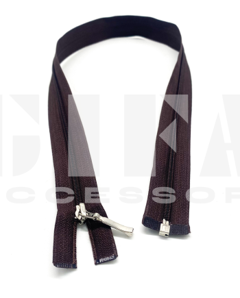 Chiusura lampo in nylon catena 5 Mogano varie misure