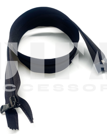 Chiusura lampo in nylon catena 5 doppio cursore Testa di moro 66 cm