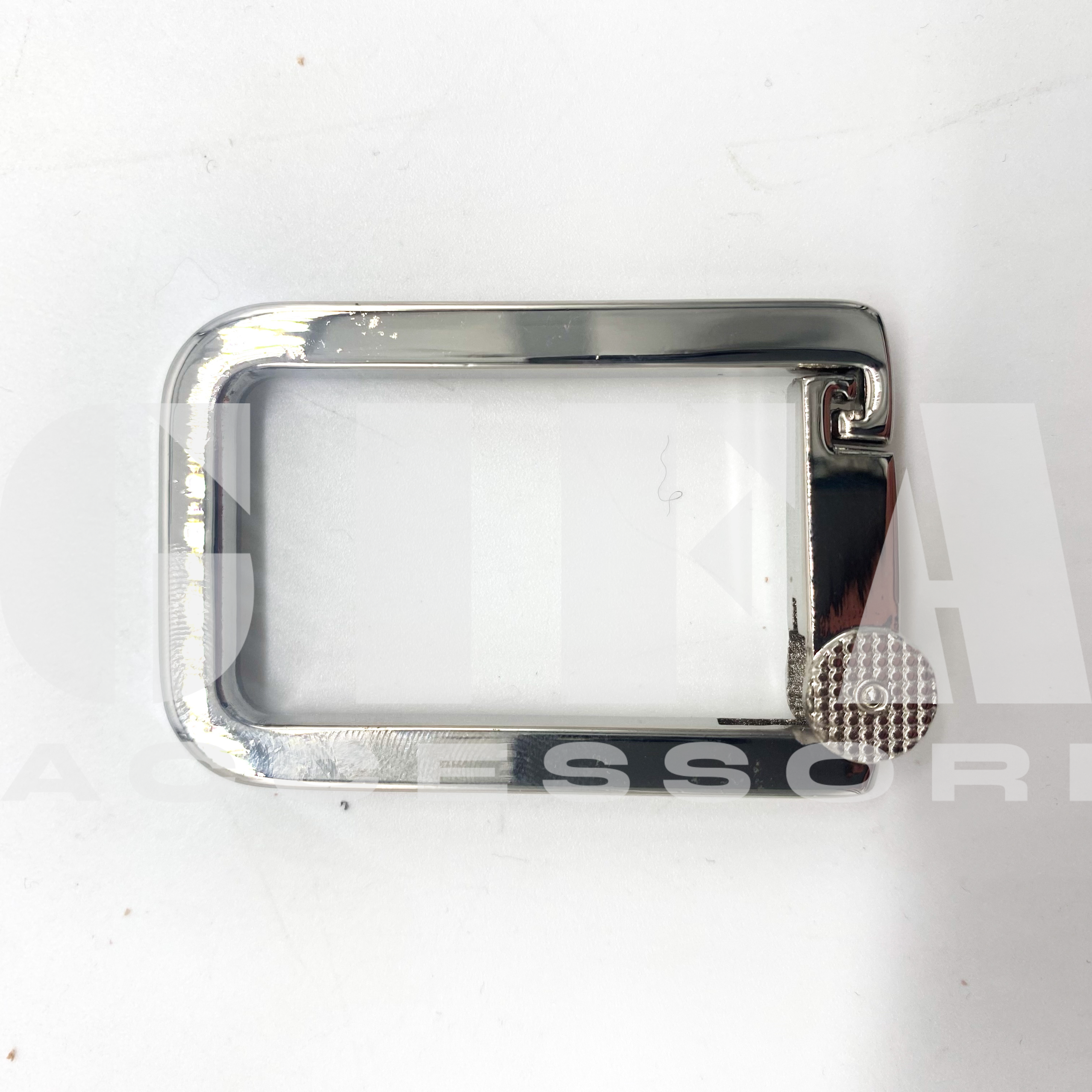 Anello moschettone rettangolare mod. depositato 4 cm Nichel