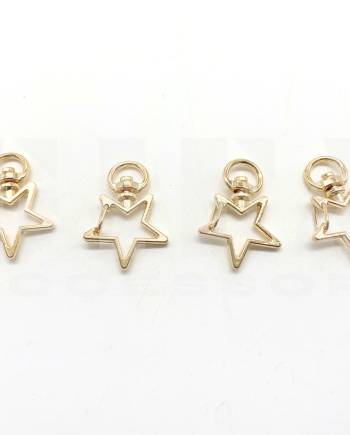 Moschettoni a stella conf. da 4pz Oro Art.845552