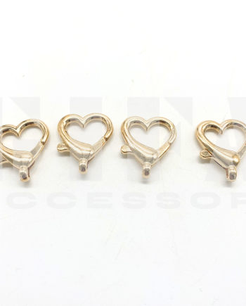 Moschettoni a cuore conf. da 4pz Oro Art.845568