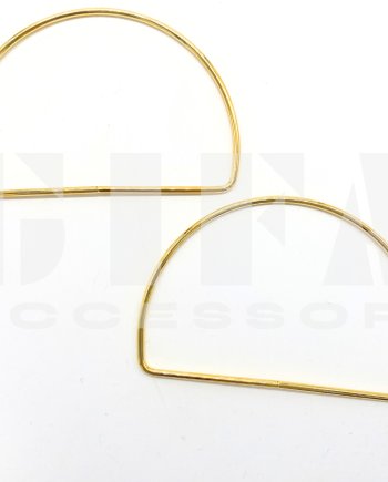 Manici mezzaluna per borse da 12 cm conf. 2pz Oro Art. 845766