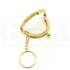 Clic clac per portamonete con anello portachiavi Oro - 842190