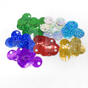 Pailettes effetto olografico vari colori 20 mm confezione da 20 gr