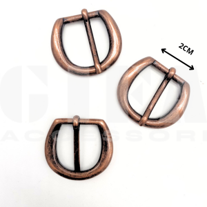 Fibbia 2 cm art 6725 Rame Bronzato